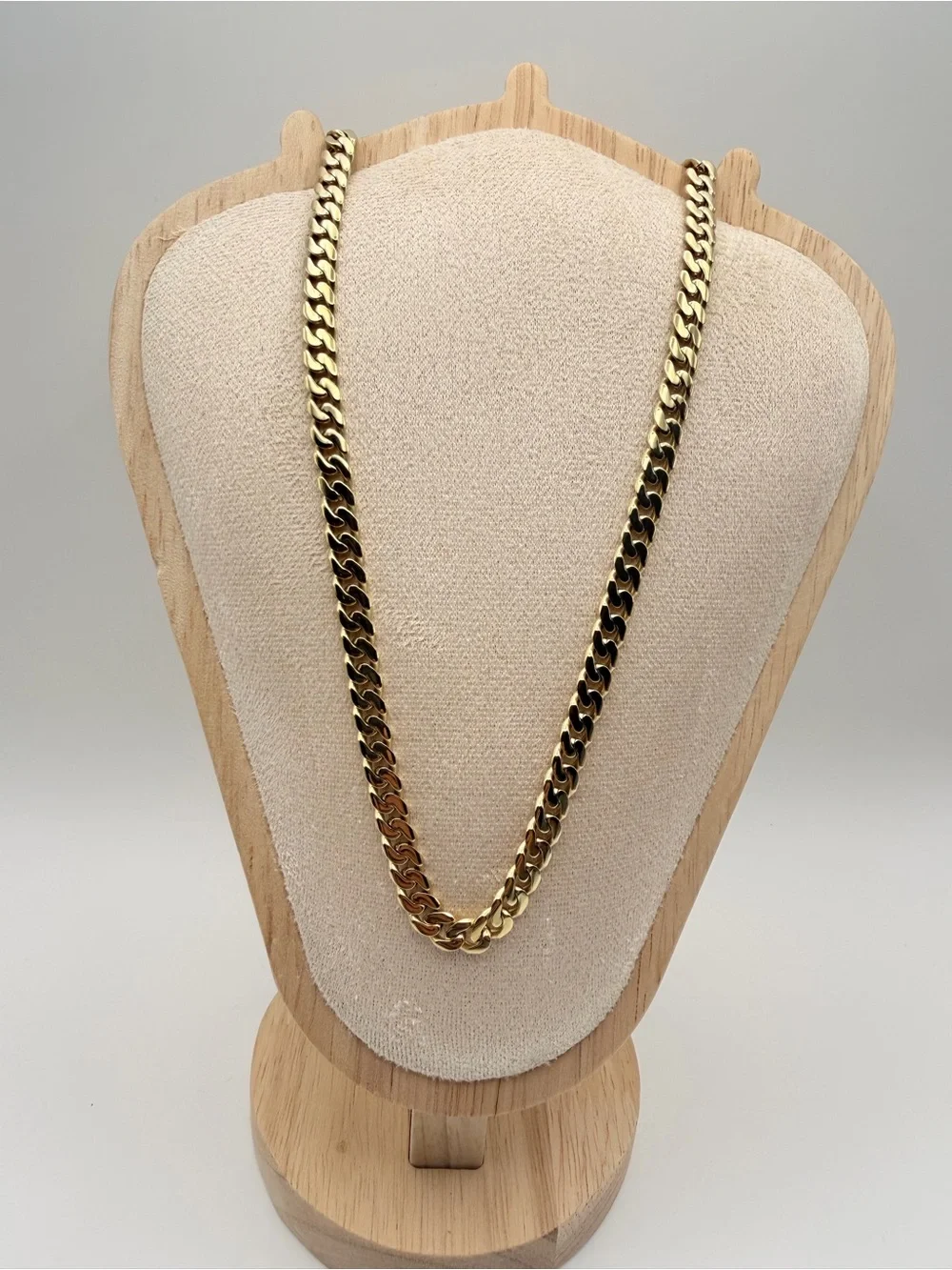 14K PVD Gold Cuban Chain – 316L Stainless Steel